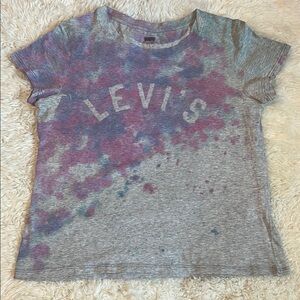 Worn once - Levi's Womens' Tie Dye Style Short Sleeve Tee